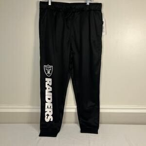 NFL OAKLAND RAIDERS Jogger Sweatpants Mens Size XL Black NEW Deadstock